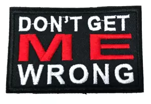 Patch Sew On Take Off Embroidered Clothing Hats Jackets Coat Sign Message A337 - Picture 1 of 4