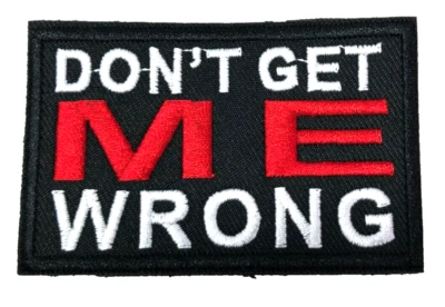 Patch Sew On Take Off Embroidered Clothing Hats Jackets Coat  Sign Message A337 - Image 1 of 4