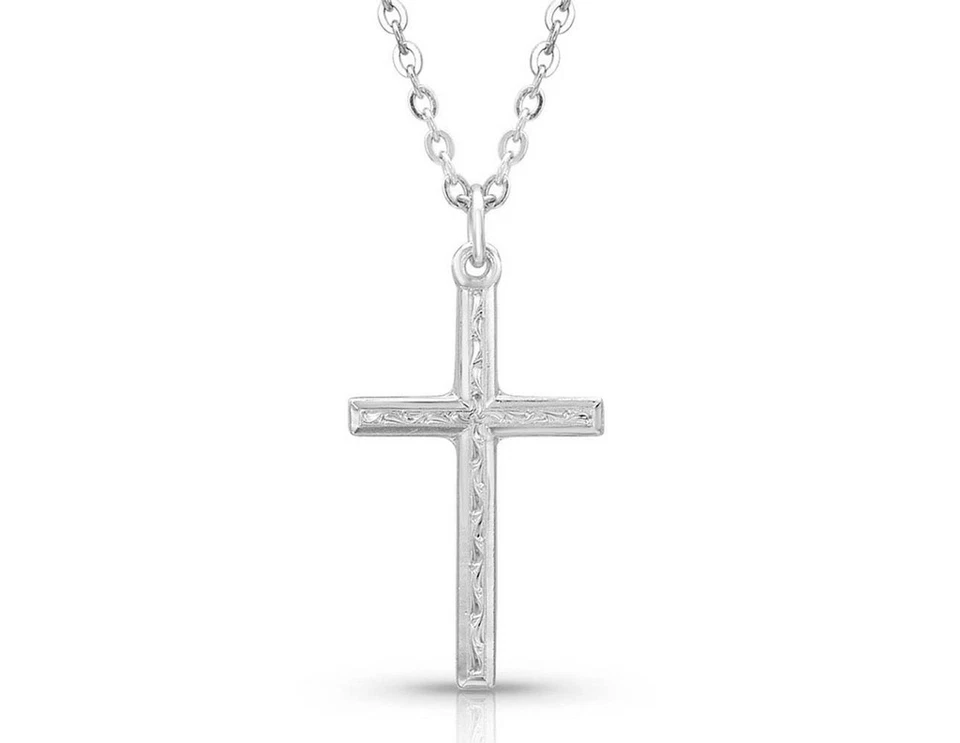 Nc4342 Montana Silversmiths Gratitude Cross Necklace