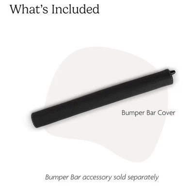 Cubierta de barra de parachoques de cuero UPPAbaby - negra, talla única (paquete de 1) Foto 1 de 3