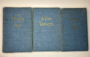 JRR Tolkien Complete Set 1st U.S. Edition 15th & 11th Printing Map No DJ - Picture 1 of 23