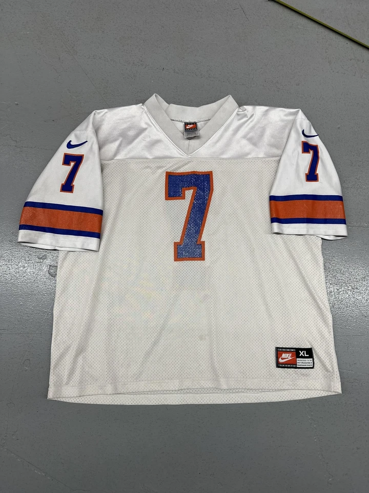 Camiseta De Colección Denver Broncos Para Hombres XL Blanca NFL Fútbol John Elway Nike Años 90 Foto 1 de 4