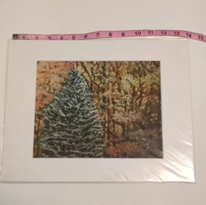 Archiv Kunstdruck 14" x 11" mattiert Catskill Konfetti Sharon Morthier Cabincore - Bild 1 von 4