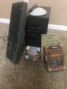 Windows 98 gaming computer PC 32gb Radeon 9600 pro AMD Athlon 512MB RAM-BUNDLE - Afbeelding 1 van 14