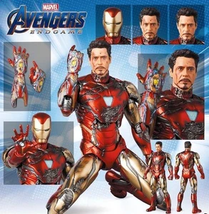 Medicom Mafex No 195 Iron Man Mark 85 (Battle Damaged) Avengers Endgame - Picture 1 of 6