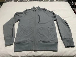 Unisex LULULEMON ZIP-UP TRACK JACKET *Adult Size Medium/Large* Gray w/ Pockets - Picture 1 of 12