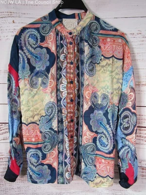 Johnny Was Onda Women's Multi-Color Floral Paisley Blouse Size XXS - Image 1 of 4