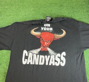 VINTAGE WWF The Rock Layeth The Smacketh Down Candy Ass XL - Picture 1 of 3