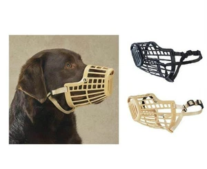 BASKET MUZZLES for DOGS - 7 Sizes & 2 Colors Available Low Prices Vet Sets Too - Picture 1 of 11
