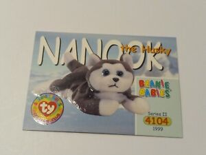 Beanie Babies Trading Card Nanook The Husky