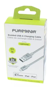 Puregear Câble de Charge USB-A Tressé pour iPhone pour iPad - Photo 1 sur 2