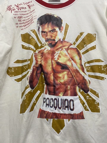 Manny "Pac-Man" Pacquiao 50th Victory Boxing Fight T-SHIRT Men’s size XL Cover