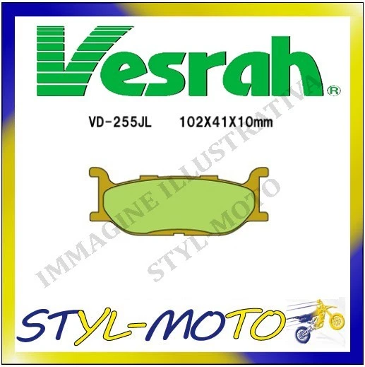 VD-255JL Sintered Brake Pads Yamaha V Star 650 Custom Midnight 2006 - Image 1 of 1