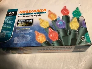 Sylvania LED Teardrops Series Cool Glo 80% Energy Savings 50,000 Hours Lights - Picture 1 of 4