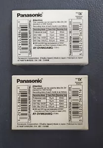 PANASONIC AY-DVM63AMQ DIGITAL VIDEO CASSETTES For HDV / DV【NEW】2 TAPES Freeship - Picture 1 of 6