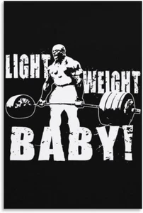 Light Weight Baby Poster | Ronnie Coleman Gym Motivation Wall Art Print 24x36 - Picture 1 of 4