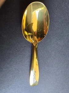 Rare Antique Tiffany Co Sterling Silver Baby Spoon rolled Gold with Pouch - Picture 1 of 8