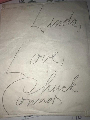 Chuck Connors autograph Cover