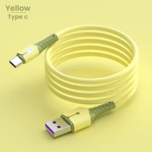 Liquid Silicone Micro USB Type C Fast Charging Cable for Xiaomi Samsung Huawei - Picture 1 of 15