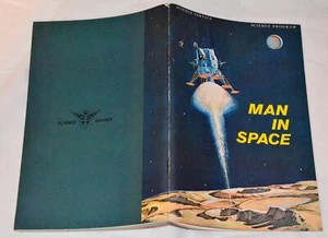 MAN IN SPACE 1965 MINT UN-USED STAMP STICKER BOOK SCIENCE SERVICE MARVIN STONE - Picture 1 of 12