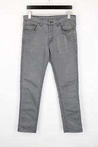 Levi's 511 Vaqueros Hombre W33 L31 Slim Fit Extensible Cremallera Fly Gris - Imagen 1 de 9