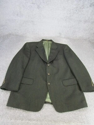 Abrigo deportivo Oscar De La Renta para hombre 44 lana verde oscuro Foto 1 de 4