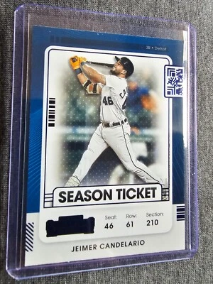 2021 Panini Contenders Jeimer Canderario Blue Foil - Image 1 of 2