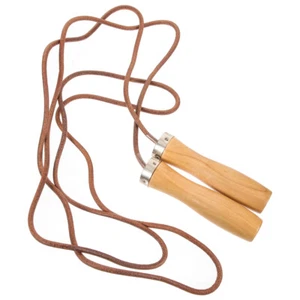 Wooden Handle Skipping Rope Exercising Jumping Rope Physical Education Equipment - Picture 1 of 12