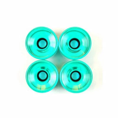 HOUSE LONGBOARD WHEEL Blank Pro Longboard Cruiser Skateboard Wheels 76mm 80a Translucent Aqua