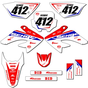 2011-2016 CRF 80 BINARY Red Senge Graphics Kit compatible con Honda - Imagen 1 de 10