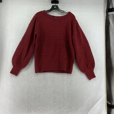 Love By Design Women's Red Pullover Sweater Size Medium - Imagem 1 de 4