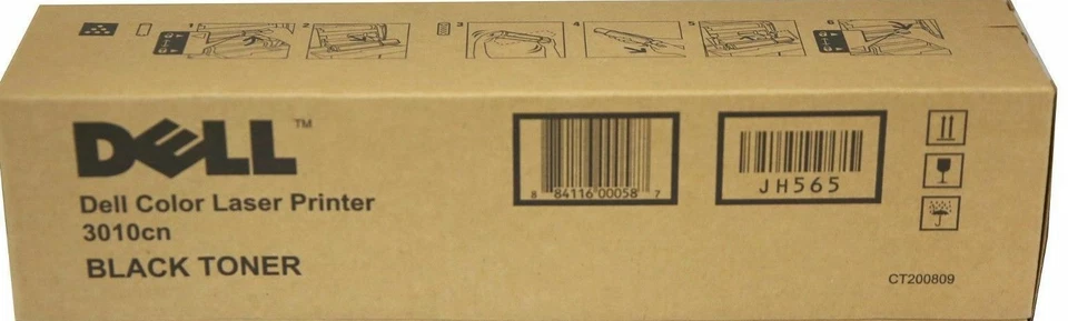 DELL Genuine/Original CT200809 C3010CN JH565 BLACK Printer Toner Cartridge 3010 - image 1 of 1