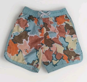 Costume da bagno Art Class ragazzo UPF 50+ costume da bagno slip pantaloncino blu arancione taglia 6-7 - Foto 1 di 4