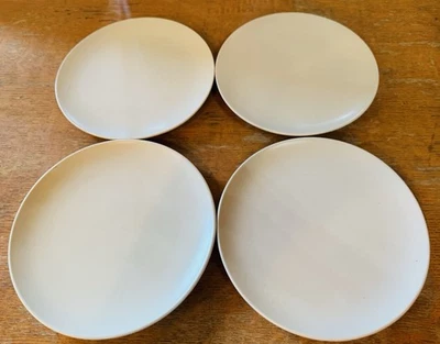IKEA of Sweden 12011 Matte Sand Beige Salad Plates 8” Round READ Set of 4 - Image 1 of 3