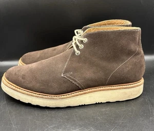 SEHR GUTE Grenson robuste Wildleder braun Keilabsatz Chukka Stiefel England UK 8 / US 9-9,5 - Bild 1 von 11