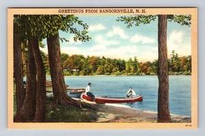 Sanbornville NH-Nuevo Hampshire, saludos escénicos, postal vintage - Imagen 1 de 2