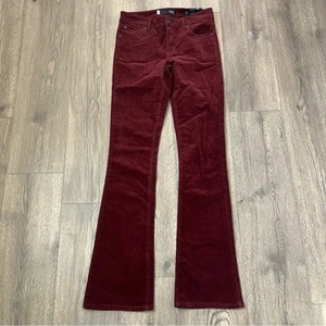 Kut from the Kloth Karen Baby Bootcut Corduroy Rust Sz 2 Western - Picture 1 of 6