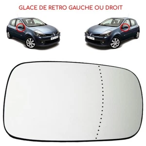 Glace de rétroviseur avant gauche ou droite pour Clio 3 Laguna 2 Scenic Megane - Imagen 1 de 6