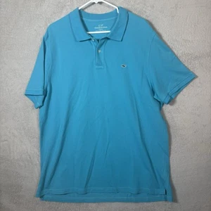 Vineyard Vines Calce Clásico Piqué Polo Algodón Cuello Preppy Camisa Para Hombres XL Azul - Imagen 1 de 9