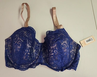 Sujetador Balconette THIRDLOVE 24/7 Encaje en Azul, Mujer Talla 38E/38DD Sexy Coqueta Foto 1 de 4