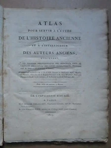 ATLAS pour servir à l'histoire de la GRECE, 1815. Tableaux, 10 cartes - Picture 1 of 12