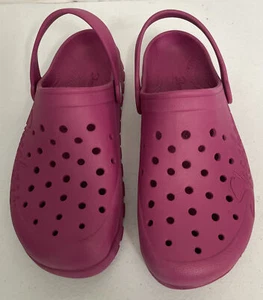 SKECHERS womens archfit footstep clog slip on sandals puschia pink size 9 - Picture 1 of 9