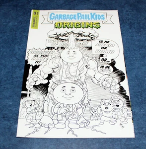 CUBO DE BASURA NIÑOS ORÍGENES #1 P 1:7 B/W Ken Haeser variante DINAMITA 2022 CASI NUEVO - Imagen 1 de 1