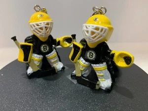J.F. Sport Paar NHL Hockey Boston Bruins Goalie Schlüsselanhänger klassisch Sport - Bild 1 von 1