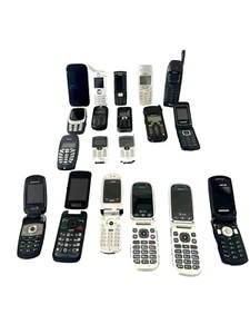 LOT OF 19 Flip mix phone Nokia Samsung and more FOR PARTS/ REPAIR. - Picture 1 of 9