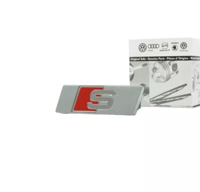 OEM Audi S-Line Emblem Schriftzug Lenkrad A3 S3 A4 S4 A5 S5  8W0419685C Sline - Bild 1 von 4