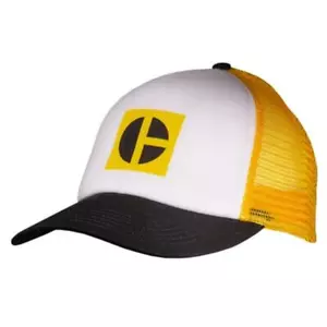 Caterpillar CAT Equipment Foam Block C Yellow Mesh Snapback Front Cap/Hat - Picture 1 of 1