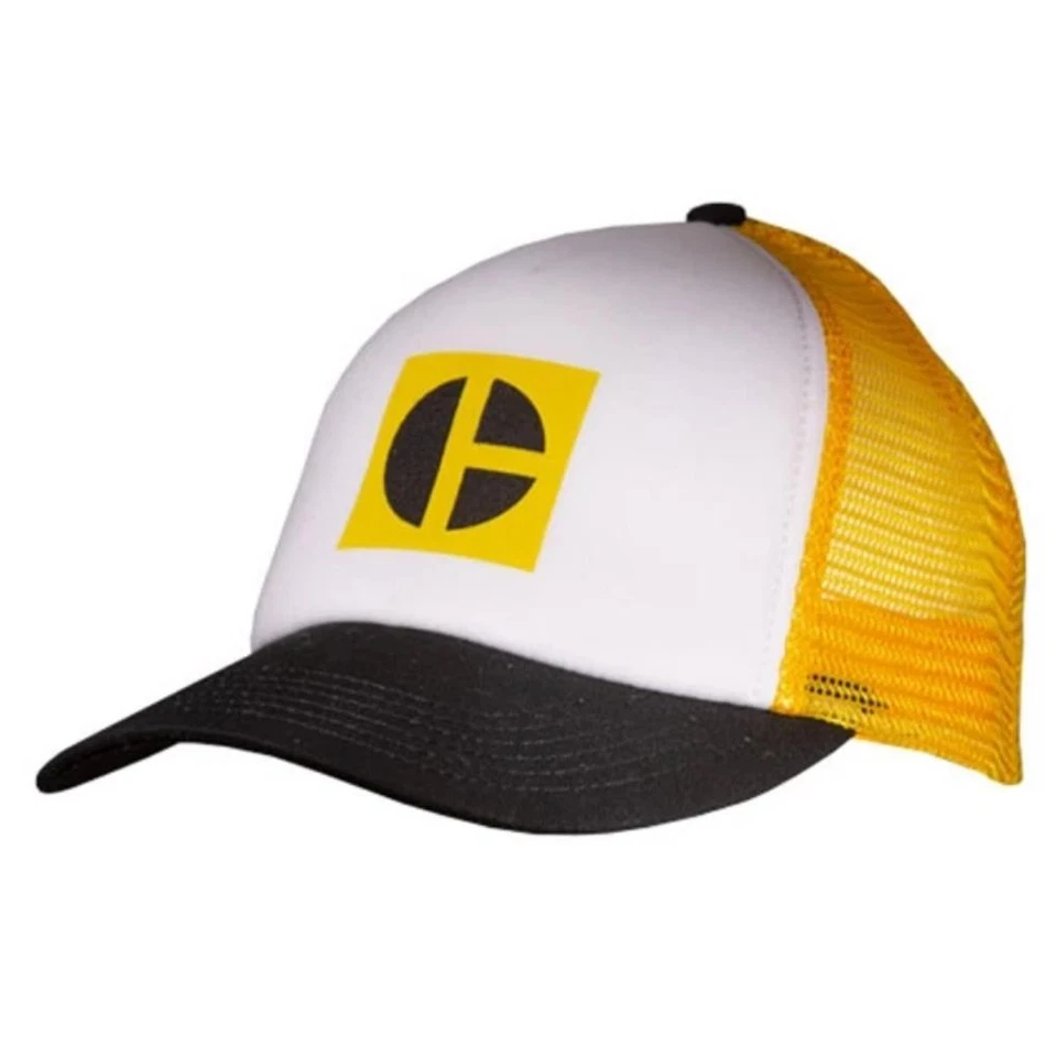 Caterpillar CAT Equipment Foam Block C Yellow Mesh Snapback Front Cap/Hat - Image 1 of 1