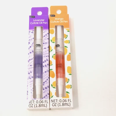 Two B Pure Cuticle Oil Pens Lavender and Mango .06 Fl Oz strengthen healthy nail - Image 1 of 4