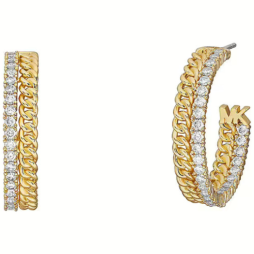 Collana Michael Kors cristallo oro creoli MKJ8279CZ710